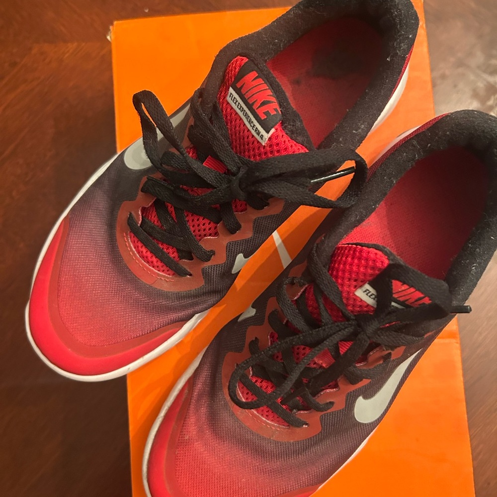 Nike Red and Black Athletic Sneakers
